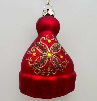 Glass Christmas decoration Cap